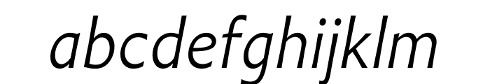 Cobalte Light Italic Font LOWERCASE