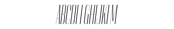 Cobertura 01 Light Italic Font UPPERCASE