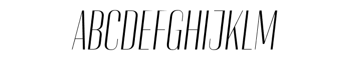 Cobertura 03 Light Italic Font UPPERCASE