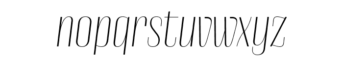 Cobertura 04 Thin Italic Font LOWERCASE