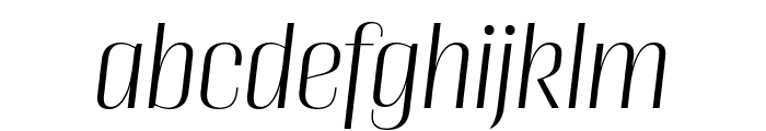 Cobertura 05 Light Italic Font LOWERCASE