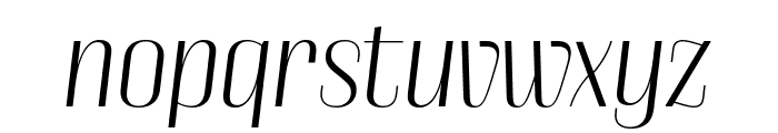 Cobertura 05 Light Italic Font LOWERCASE