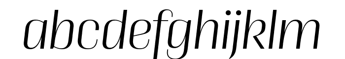 Cobertura 06 Light Italic Font LOWERCASE