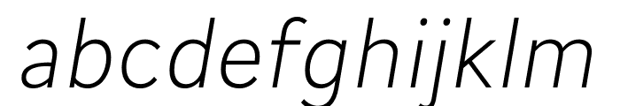 Cogito Light Italic Font LOWERCASE