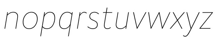 Cogito Ultralight Italic Font LOWERCASE