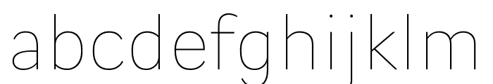 Cogito Ultralight Font LOWERCASE