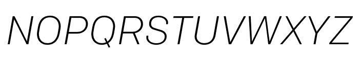 Colfax Light Italic Font UPPERCASE