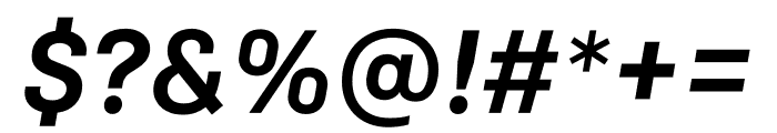 Colfax Medium Italic Font OTHER CHARS