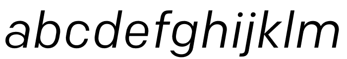 Colfax Regular Italic Font LOWERCASE