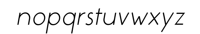 Colombia Regular Italic Font LOWERCASE