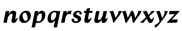 Columbia Sans Bold Italic Font LOWERCASE