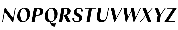 Columbia Sans Display Bold Italic Font UPPERCASE