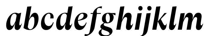 Columbia Sans Display Bold Italic Font LOWERCASE