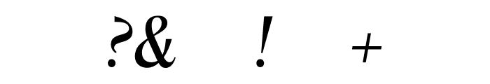 Columbia Sans Display Medium Italic Font OTHER CHARS