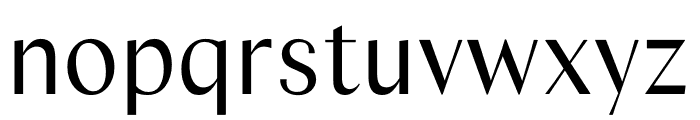 Columbia Sans Display Regular Font LOWERCASE