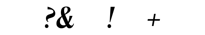 Columbia Sans Display SemiBold Italic Font OTHER CHARS