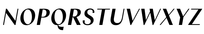 Columbia Sans Display SemiBold Italic Font UPPERCASE