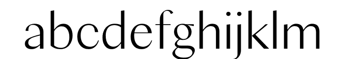 Columbia Sans ExtraLight Font LOWERCASE