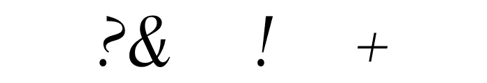 Columbia Sans Light Italic Font OTHER CHARS