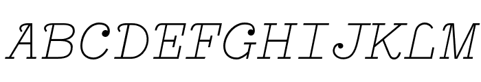 Compagnon Light Italic Font UPPERCASE