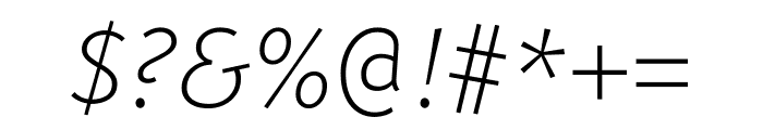 Concourse 2 Italic Font OTHER CHARS