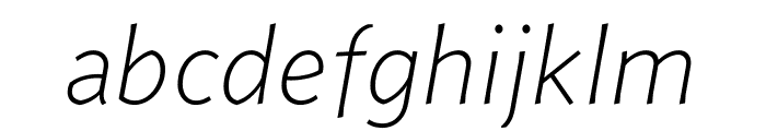 Concourse 2 Italic Font LOWERCASE