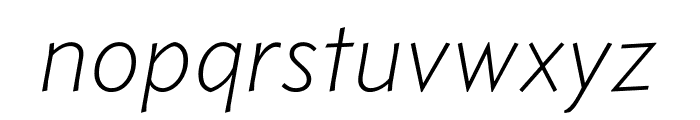 Concourse 2 Italic Font LOWERCASE