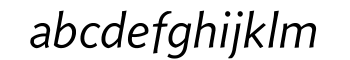 Concourse 3 Italic Font LOWERCASE