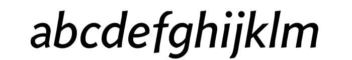 Concourse 4 Italic Font LOWERCASE