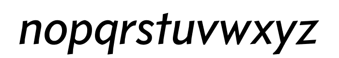 Concourse 4 Italic Font LOWERCASE