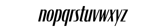 Condor Compressed Italic Font LOWERCASE