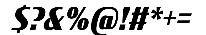 Condor Condensed Black Italic Font OTHER CHARS