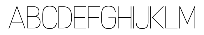 Coolture Thin Font LOWERCASE