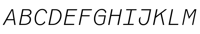 Coordinates Light Italic Font UPPERCASE