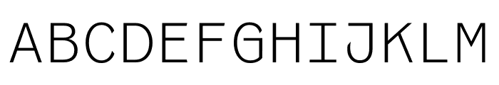 Coordinates Light Font UPPERCASE