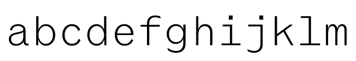 Coordinates Light Font LOWERCASE