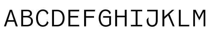 Coordinates Regular Font UPPERCASE