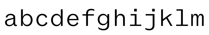 Coordinates Regular Font LOWERCASE