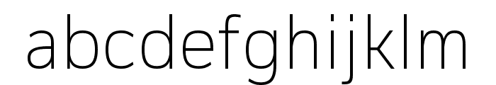 Corp ExtraLight Font LOWERCASE