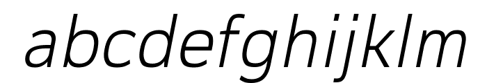 Corp LightOblique Font LOWERCASE