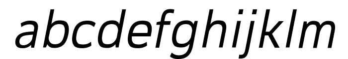 Corp RegularOblique Font LOWERCASE