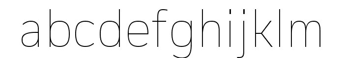 Corp Thin Font LOWERCASE