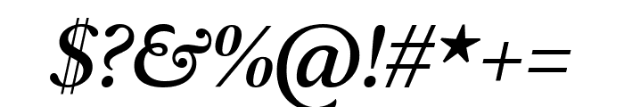 Custodia SemiBold Italic Font OTHER CHARS