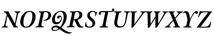 Custodia SemiBold Italic Font UPPERCASE