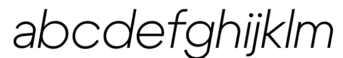 Cygre LightIt Font LOWERCASE