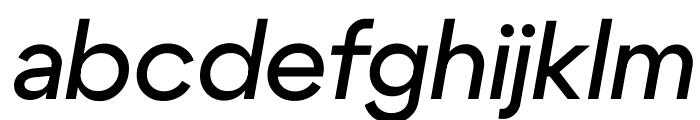 Cygre MediumIt Font LOWERCASE