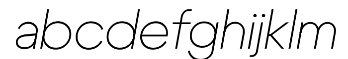 Cygre ThinIt Font LOWERCASE