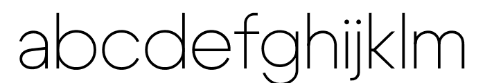 Cygre Thin Font LOWERCASE