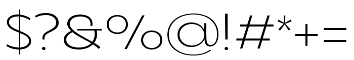 DXRigraf ExtraLightExpanded Font OTHER CHARS
