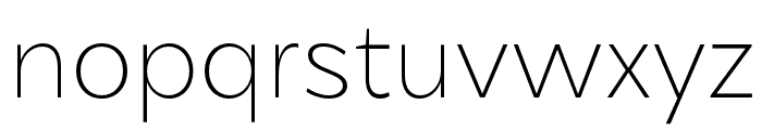 DXRigraf ExtraLight Font LOWERCASE